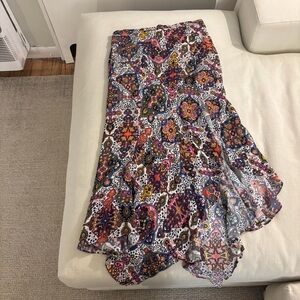 Veronica Beard Multicolor Asymmetrical Skirt